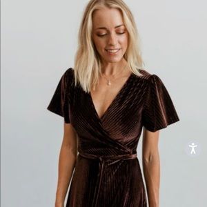 Baltic Born Andi Velvet Wrap dress